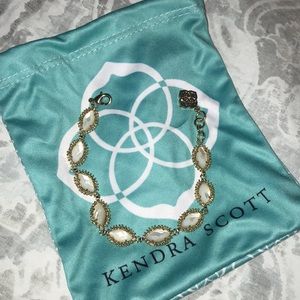 Kendra Scott Jana Link Bracelet Gold & Ivory Pearl